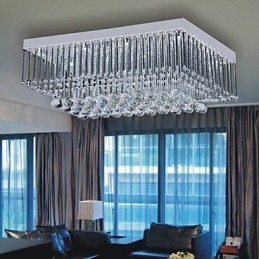 Lampada da soffitto artistica con design di perline di cristallo