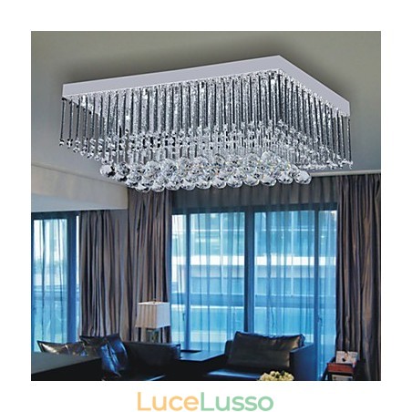 Lampada da soffitto artistica con design di perline di cristallo Lampada da soffitto artistica con design di perline di cristallo