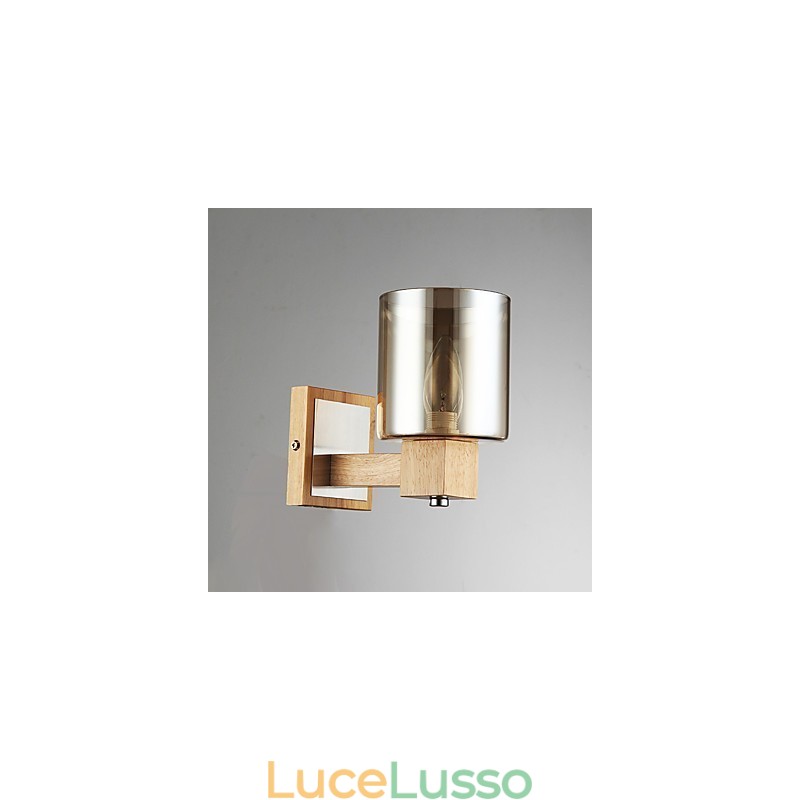 Finitura moderna contemporanea in ossido nero caratteristica per applique da parete Uplight