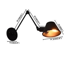 Applique da parete Applique da parete Applique da parete Lampada da parete in ferro Lampada da parete con spada laser nera stupida