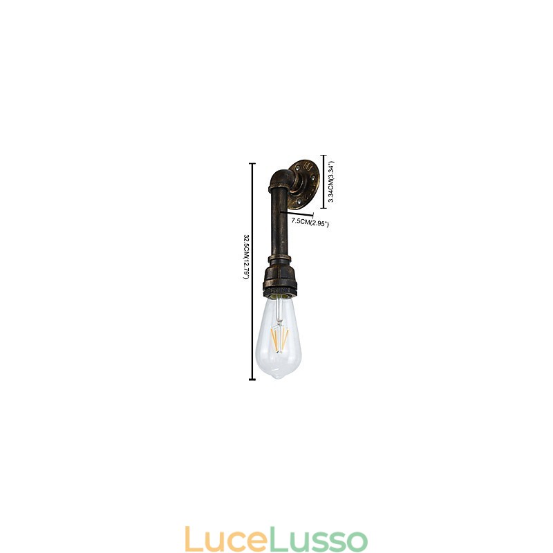 Rustic Lodge Tradizionale Classico Ottone Antico Caratteristica per Luci da Parete Luce Ambientale Applique