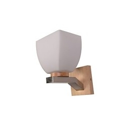 Lampada da parete semplice Lampada da comodino con paralume in vetro e legno massello per camera da letto Cassettiera Soggiorno Cameretta per bambini Dormitorio universitario Tavolino da caffè Libreria