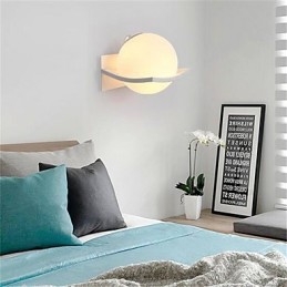 Applique da parete moderne e contemporanee con funzione elettroplaccata per protezione degli occhi in stile mini, luce ambientale