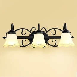 Rustic Lodge elettrolitico Caratteristica per illuminazione da parete per bagno Downlight