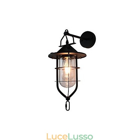 Lampada da parete in acciaio verniciato chiaro, decorazione da caffè americano nero opaco, lampada da parete retrò, lampada a spada laser sulla parete Lampada da parete in acciaio verniciato chiaro, decorazione da caffè americano nero opaco, lampada da parete retrò, lampada a spada laser sulla parete