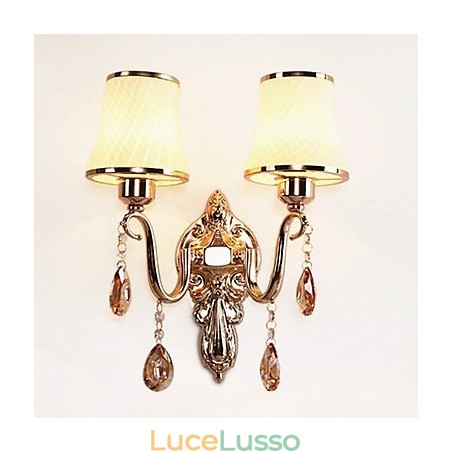 Moderna caratteristica contemporanea galvanizzata per la protezione degli occhi in cristallo, luci da parete con luce ambientale Moderna caratteristica contemporanea galvanizzata per la protezione degli occhi in cristallo, luci da parete con luce ambientale