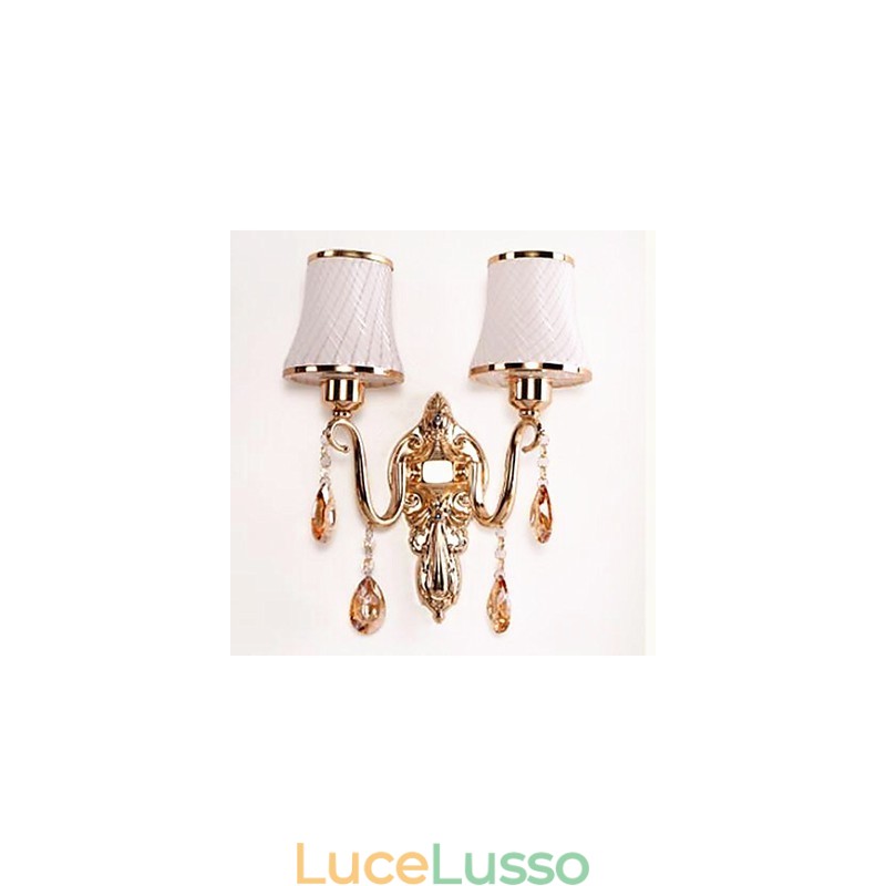 Moderna caratteristica contemporanea galvanizzata per la protezione degli occhi in cristallo, luci da parete con luce ambientale