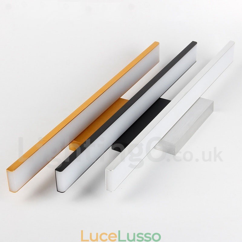 Lampada da specchio IP Luci da bagno Materiali in alluminio e luci da parete in acrilico Illuminazione per il trucco