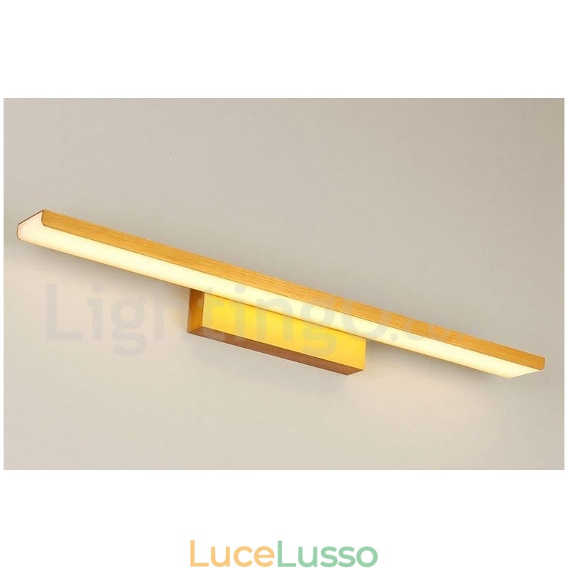 Lampada da specchio IP Luci da bagno Materiali in alluminio e luci da parete in acrilico Illuminazione per il trucco