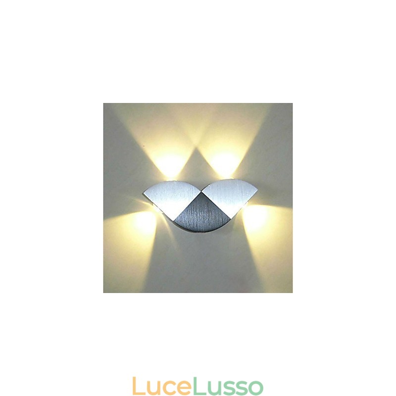 Lampada da parete con luce ambientale multicolore integrata, caratteristica di novità per mini applique da parete, colore casuale