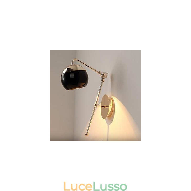 Lampada da parete creativa minimalista moderna per soggiorno camera da letto studio carattere del vetro lampada da parete di design