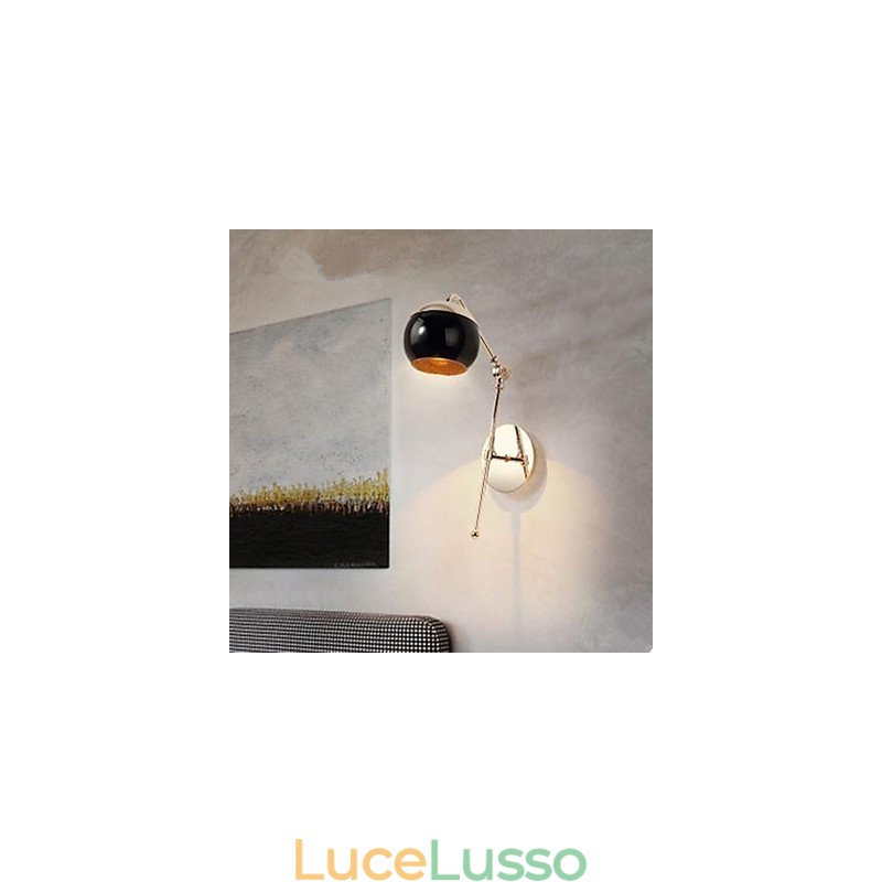 Lampada da parete creativa minimalista moderna per soggiorno camera da letto studio carattere del vetro lampada da parete di design