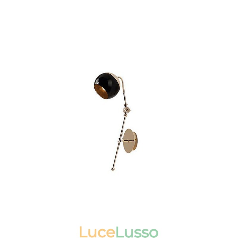 Lampada da parete creativa minimalista moderna per soggiorno camera da letto studio carattere del vetro lampada da parete di design
