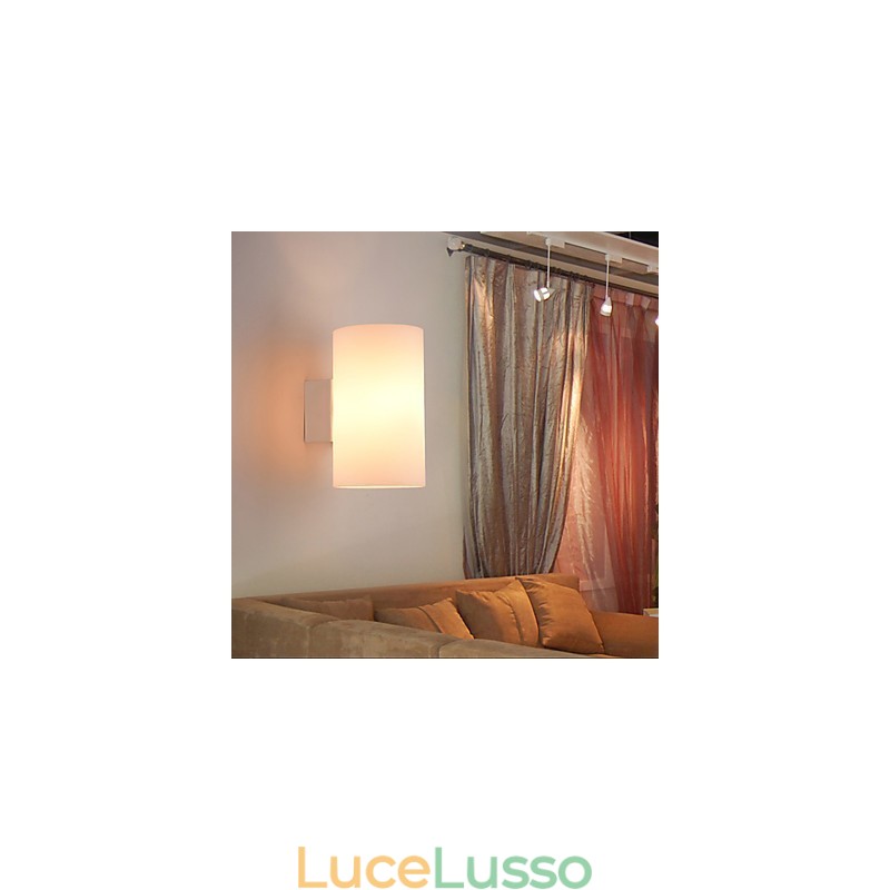Lampada da parete in vetro per base in metallo e paralume in vetro per luce da camera da letto