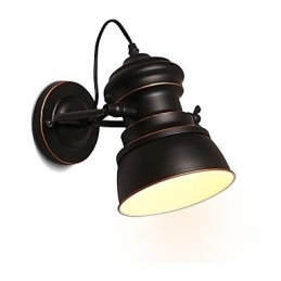 Applique da parete in metallo vintage, lampada da parete industriale, lampada di semplicità per illuminazione da bar, club e caffetteria