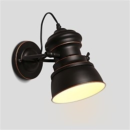 Applique da parete in metallo vintage, lampada da parete industriale, lampada di semplicità per illuminazione da bar, club e caffetteria