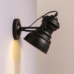 Applique da parete in metallo vintage, lampada da parete industriale, lampada di semplicità per illuminazione da bar, club e caffetteria