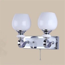 Moderna contemporanea placcatura elettrolitica caratteristica per braccio oscillante protezione degli occhi luce ambientale applique da parete luce da parete