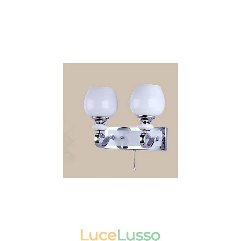 Moderna contemporanea placcatura elettrolitica caratteristica per braccio oscillante protezione degli occhi luce ambientale applique da parete luce da parete