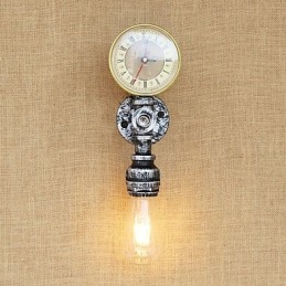 Semplice pittura retrò country caratteristica per applique da parete in stile mini con luce ambientale