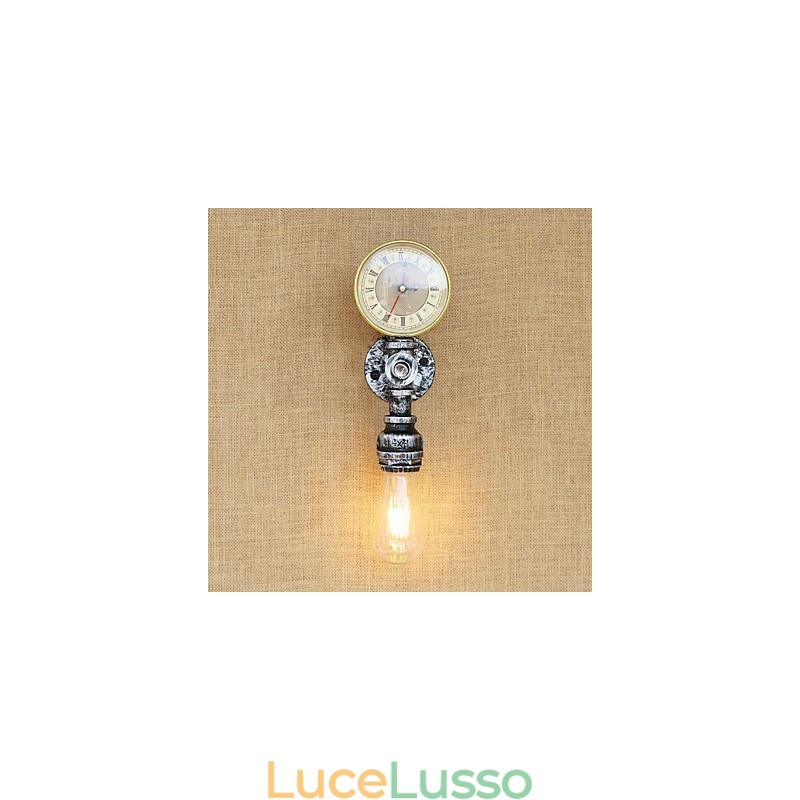 Semplice pittura retrò country caratteristica per applique da parete in stile mini con luce ambientale