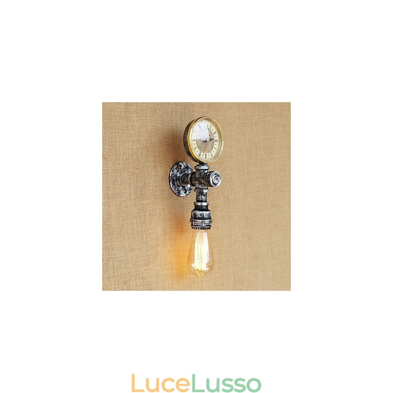 Semplice pittura retrò country caratteristica per applique da parete in stile mini con luce ambientale