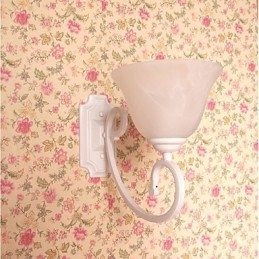 Semplice pittura moderna contemporanea caratteristica per applique da parete con braccio oscillante e luce ambientale