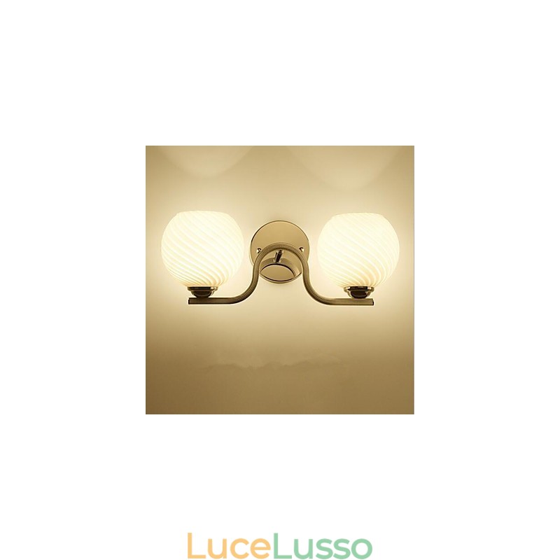 Semplice moderno contemporaneo placcato elettrolitica caratteristica per braccio oscillante protezione degli occhi luce ambientale applique da parete