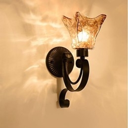 Lampada da parete semplice soggiorno luce ferro decorativo camera da letto lampada da comodino lampada da corridoio