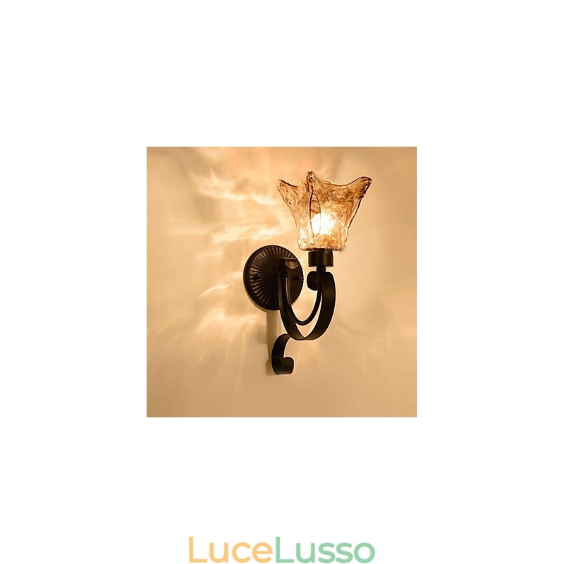 Lampada da parete semplice soggiorno luce ferro decorativo camera da letto lampada da comodino lampada da corridoio