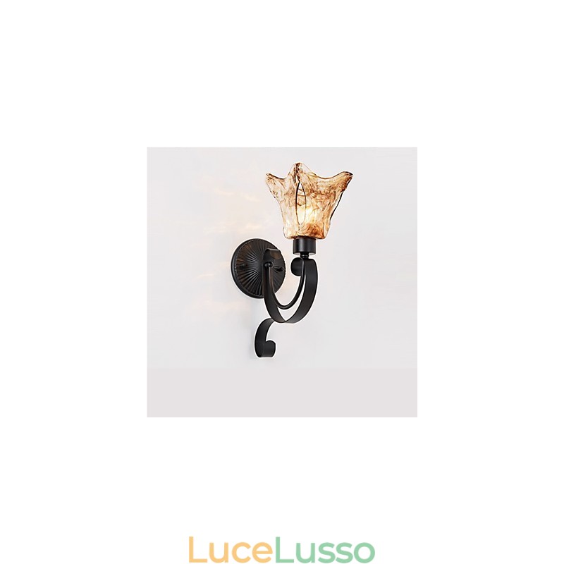 Lampada da parete semplice soggiorno luce ferro decorativo camera da letto lampada da comodino lampada da corridoio