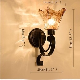 Lampada da parete semplice soggiorno luce ferro decorativo camera da letto lampada da comodino lampada da corridoio