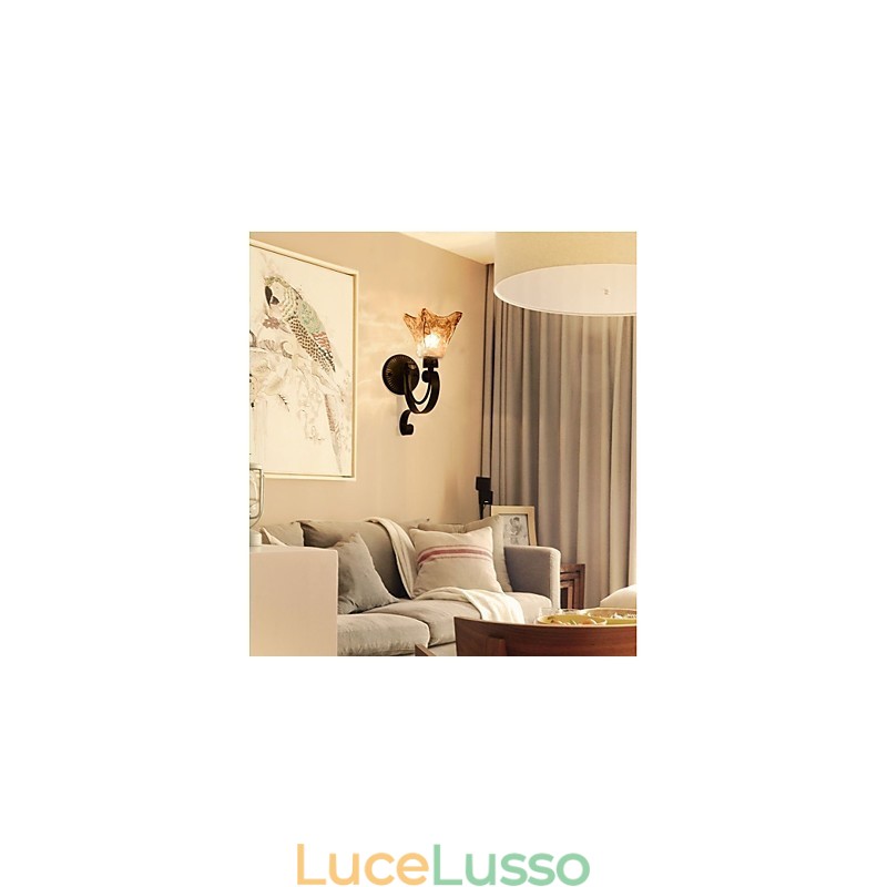 Lampada da parete semplice soggiorno luce ferro decorativo camera da letto lampada da comodino lampada da corridoio