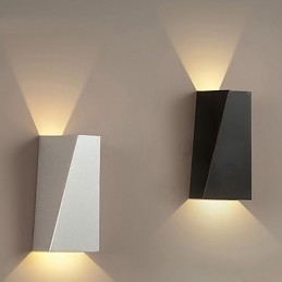 Funzionalità moderna contemporanea integrata per applique da parete con luce ambientale in stile mini, colore casuale