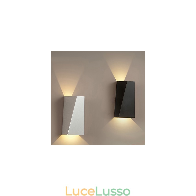 Funzionalità moderna contemporanea integrata per applique da parete con luce ambientale in stile mini, colore casuale