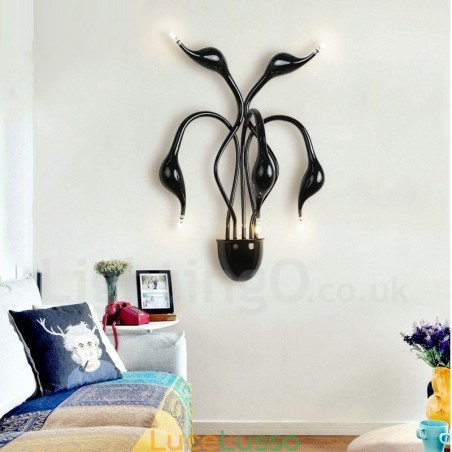 Applique da parete Swan Head Modern Contemporary Multi Colours Luce ambientale Applique da parete Applique da parete Swan Head Modern Contemporary Multi Colours Luce ambientale Applique da parete