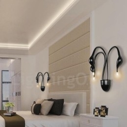 Applique da parete Swan Head Modern Contemporary Multi Colours Luce ambientale Applique da parete