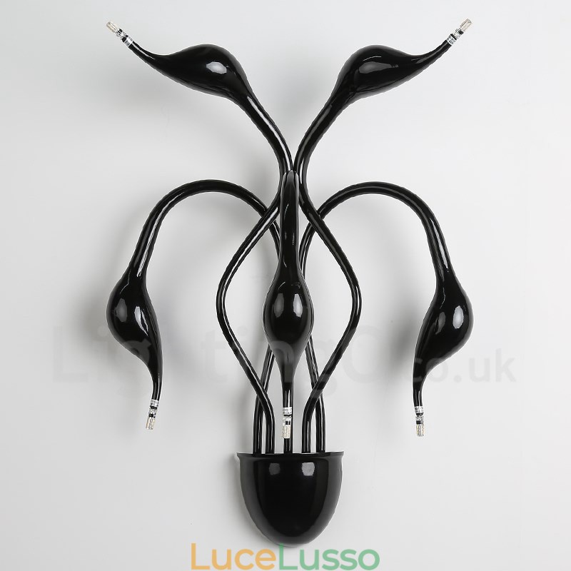 Applique da parete Swan Head Modern Contemporary Multi Colours Luce ambientale Applique da parete