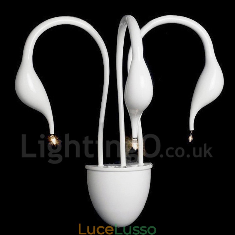 Applique da parete Swan Head Modern Contemporary Multi Colours Luce ambientale Applique da parete