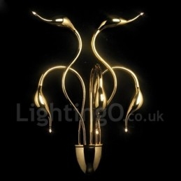 Applique da parete Swan Head Modern Contemporary Multi Colours Luce ambientale Applique da parete