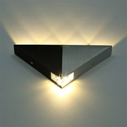 Applique da parete moderna a triangolo, lampada da parete per interni, corridoio, su e giù, faretto, illuminazione decorativa in alluminio per studio, ristorante