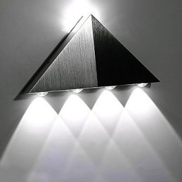 Applique da parete moderna a triangolo, lampada da parete per interni, corridoio, su e giù, faretto, illuminazione decorativa in alluminio per studio, ristorante