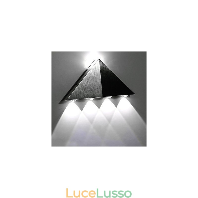 Applique da parete moderna a triangolo, lampada da parete per interni, corridoio, su e giù, faretto, illuminazione decorativa in alluminio per studio, ristorante
