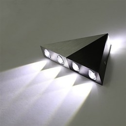 Applique da parete moderna a triangolo, lampada da parete per interni, corridoio, su e giù, faretto, illuminazione decorativa in alluminio per studio, ristorante