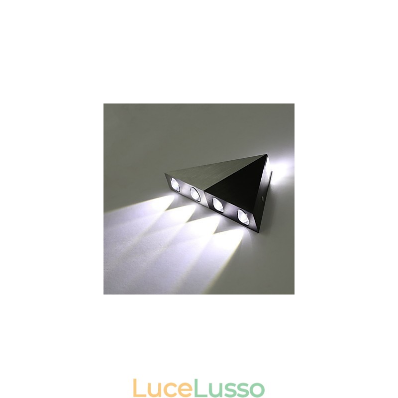 Applique da parete moderna a triangolo, lampada da parete per interni, corridoio, su e giù, faretto, illuminazione decorativa in alluminio per studio, ristorante