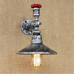 Pittura rustica Lodge Caratteristica per applique da parete con luce ambientale Applique da parete in argento