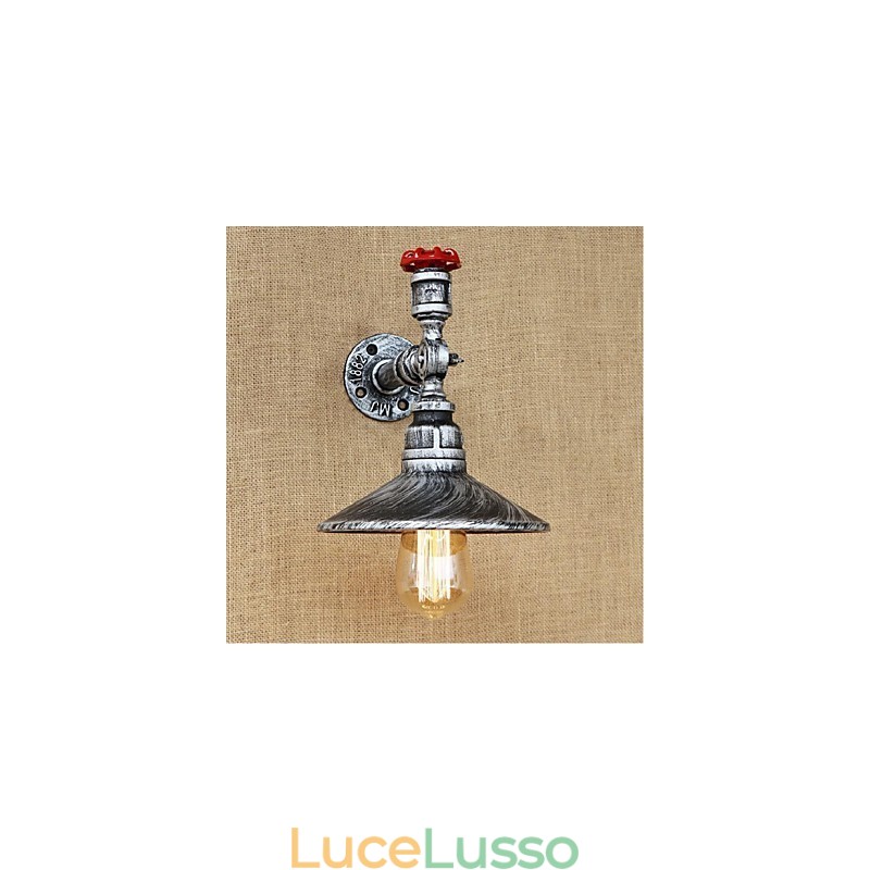 Pittura rustica Lodge Caratteristica per applique da parete con luce ambientale Applique da parete in argento