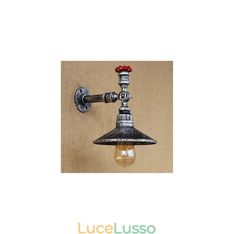 Pittura rustica Lodge Caratteristica per applique da parete con luce ambientale Applique da parete in argento