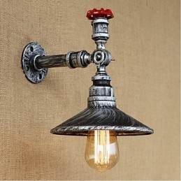 Pittura rustica Lodge Caratteristica per applique da parete con luce ambientale Applique da parete in argento