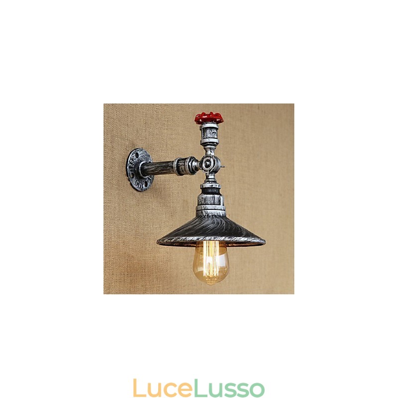Pittura rustica Lodge Caratteristica per applique da parete con luce ambientale Applique da parete in argento